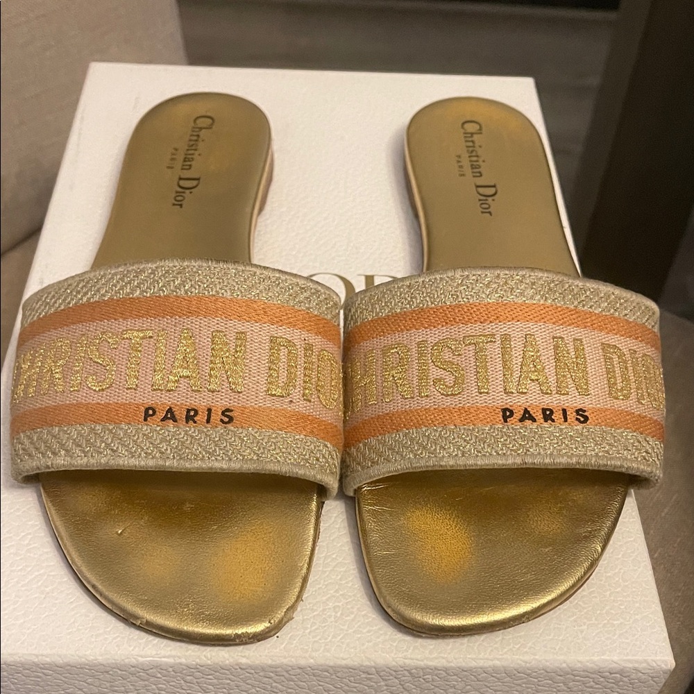 Dior D Way Women's  Slide Sandals in size 39.5
